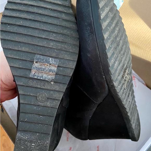 Tall black wedge heel boot by Softmoc - Size 40 (8.5-9) - Picture 7 of 13
